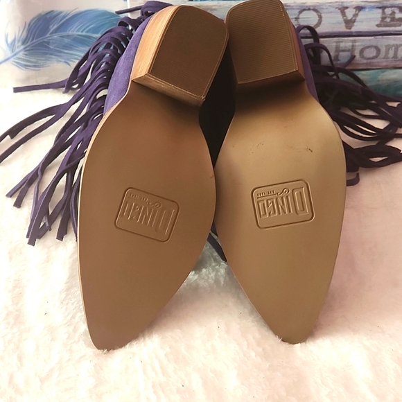 Tangles Block Heel Booties **Womens 8.5m (Suede leather 100%) - Picture 5 of 7